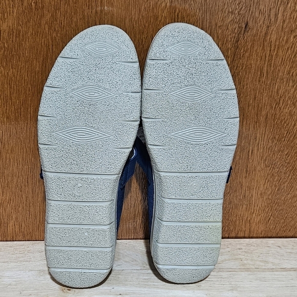 VJH Confort Women's Comfortable Breathable Slip-On Mary Jane Flats, Navy Blue - Picture 9 of 11